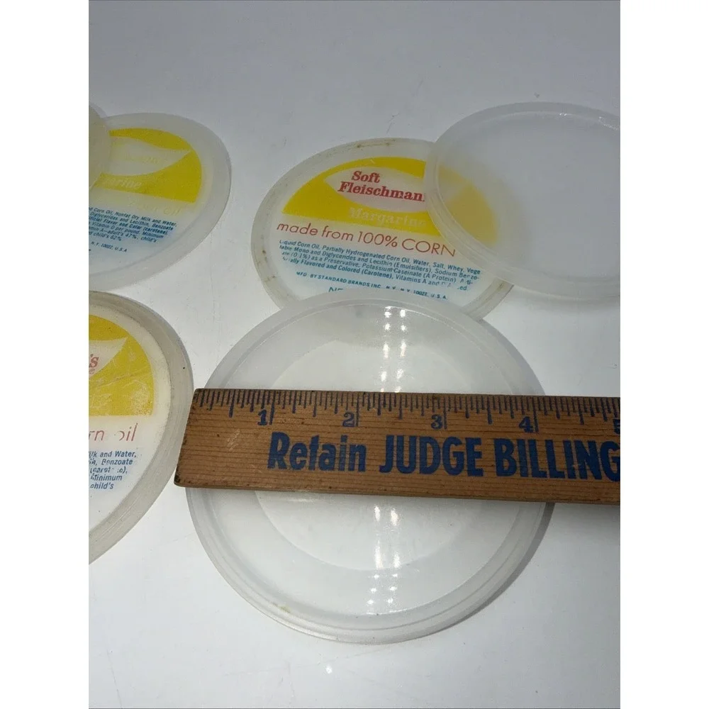 Vintage Replacement Plastic Lid Lot 6 Parkay Butter Margarine Bowl 4